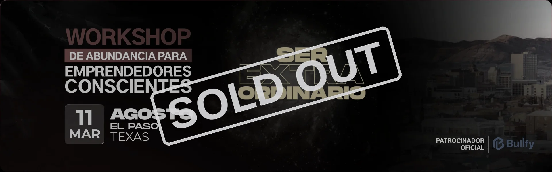 Workshop Contexto Millonario · El Paso · 11 de agosto · Sold out