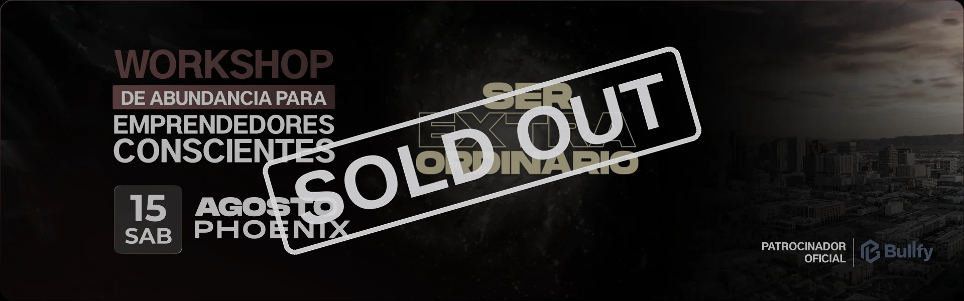 Workshop Contexto Millonario · Phoenix · 15 de agosto · Sold out