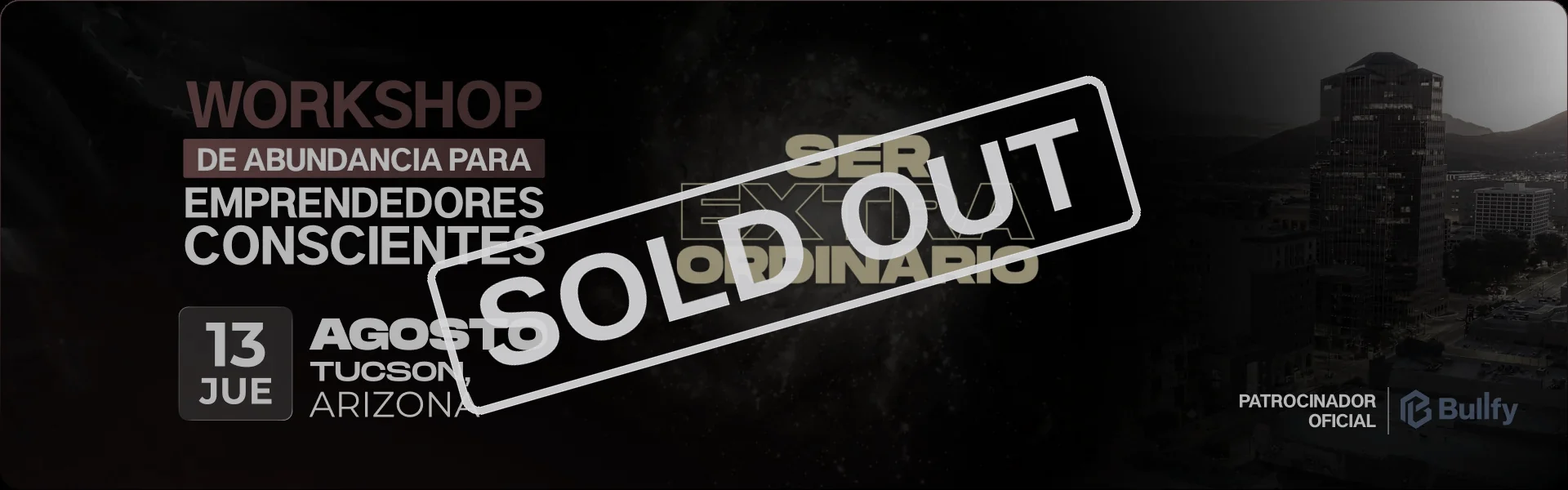 Workshop Contexto Millonario · Tucson · 13 de agosto · Sold out